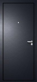 Стальная дверь, Элит Строй Металл, серебро-серебро, 860*2050 (Л), в комплекте с замком, MEGI DOORS