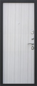 Входная дверь Гарда 7,5, серебро-белый ясень, 860*2050 (Л), в комплекте с замком, Ferroni