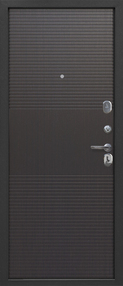 Входная дверь Гарда 7,5, серебро-темный кипарис, 860*2050 (Л), в комплекте с замком, Ferroni