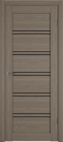 Межкомнатная дверь Atum PRO X28, 900*2000, Brun oak, ВФД, (Black Gloss)