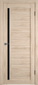 Межкомнатная дверь Atum X9, 800*2000, Sand Vellum, ВФД, (Black Gloss)