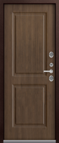 Входная дверь Т-4, шоколад муар-миндаль, 860*2050 (Л), нерж.порог, в комплекте с замком, Центурион