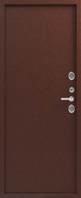 Входная дверь Т-5, медь-антик-медь-антик, 860*2050 (Пр), в комплекте с замком, Центурион