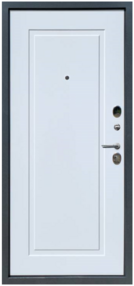 Входная дверь YoDoors-2, букле графит-velluto bianco, 860*2050 (Л), в комплекте с замком, Бронекс