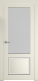 Межкомнатная дверь Афина-1, 600*2000, Ваниль, Albero, (стекло матовое)