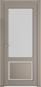 Межкомнатная дверь Афина-1, 600*2000, серый, Albero, (стекло матовое)