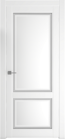 Межкомнатная дверь Афина-2, 600*2000, Белый, Albero, (стекло матовое)