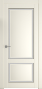 Межкомнатная дверь Афина-2, 600*2000, Ваниль, Albero, (стекло матовое)