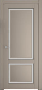 Межкомнатная дверь Афина-2, 600*2000, серый, Albero, (стекло матовое)