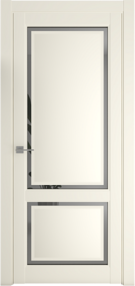 Межкомнатная дверь Афина-2, 600*2000, Ваниль, Albero, (зеркало грей)