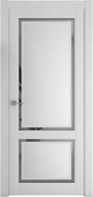 Межкомнатная дверь Афина-2, 800*2000, Платина, Albero, (зеркало грей)