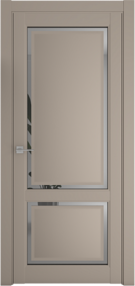 Межкомнатная дверь Афина-2, 600*2000, серый, Albero, (зеркало грей)
