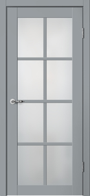 Межкомнатная дверь C05, 700*2000, серый, Сибирь Профиль, (стекло матовое)