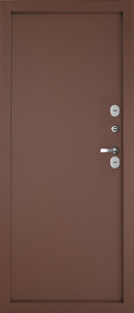 Стальная дверь, НОРД, медь-медь, 880*2050 (Л), в комплекте с замком, Промет