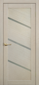 Межкомнатная дверь L05, 600*2000, Ясень , FLYDOORS, (стекло матовое)