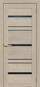 Межкомнатная дверь L13, 800*2000, Ясень , FLYDOORS, (стекло черное)