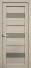 Межкомнатная дверь L20, 900*2000, Ясень, FLYDOORS, (стекло матовое)