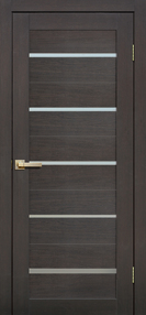 Межкомнатная дверь L26, 800*2000, Венге 3Д, FLYDOORS, (стекло матовое)