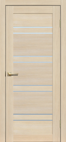 Межкомнатная дверь L11, 800*2000, Ясень 3D, FLYDOORS, (стекло матовое)