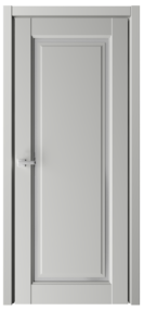 Межкомнатная дверь Эрмитаж-8, 800*2000, Платина, Albero, (стекло матовое)