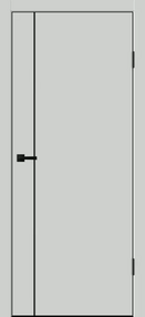 Межкомнатная дверь Galant M1, 700*2000, Доломит, Vell Doris, (Молдинг черный)