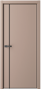 Межкомнатная дверь Контур-2, 800*2000, Монте, Albero (глухая), черная композитная кромка