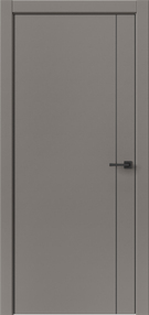 Межкомнатная дверь Лайн Вертикаль 1, 600*2000, Лофт темный, ДВЕРНЫЕ РЕШЕНИЯ (глухая)