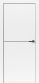 Межкомнатная дверь Лайн Горизонталь 1, 700*2000, Белый, ДВЕРНЫЕ РЕШЕНИЯ (глухая)